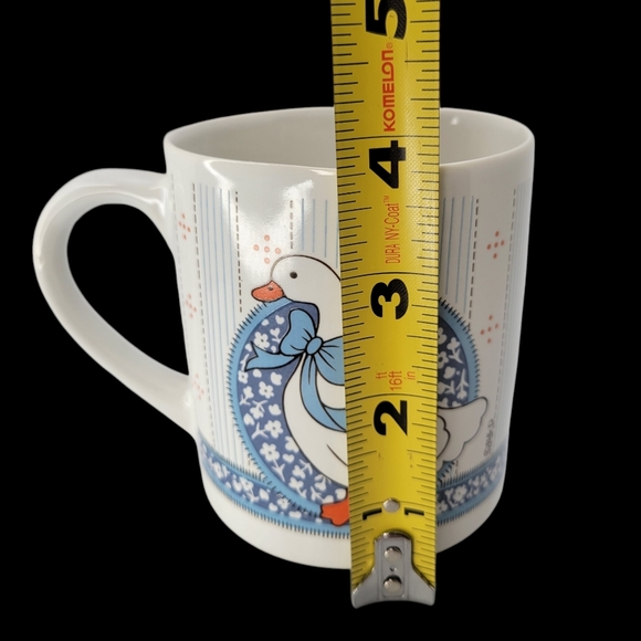 4 Vintage 1990's Country Geese Goose Coffee Mugs Y2K Farmhouse Cottagecore Blue - Picture 8 of 9